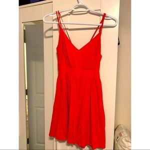 Forever 21 Coral Pink Skater Dress - Size S